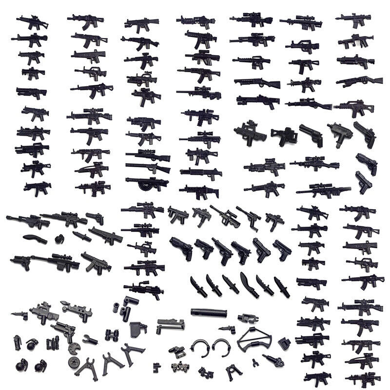 Military Weapon Gun Rifle Pistol Mortar Soldier Figures Building Blocks Toy DIY - - The Drift Art Co.