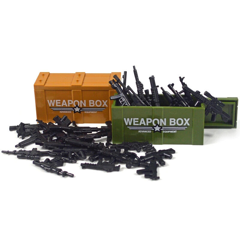 Military Weapon Gun Rifle Pistol Mortar Soldier Figures Building Blocks Toy DIY - - The Drift Art Co.