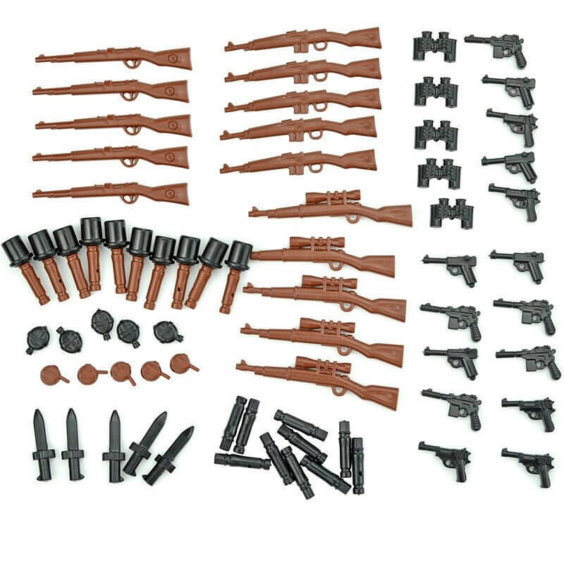 Military Weapon Gun Rifle Rack Cargo Horses Building Blocks Brick Set Toy DIY - - The Drift Art Co.