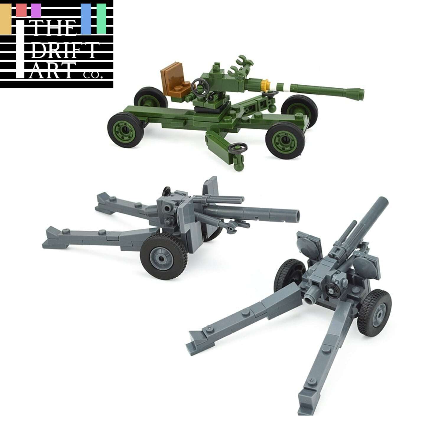 Military Weapon Gun WW2 Gun Cannon German Soviet Soldier Building Blocks Toy DIY - Minifigure - - The Drift Art Co.