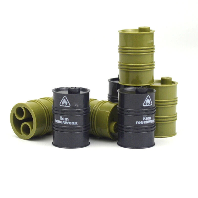 Oil Drum Sandbags War Swat Army WW2 Soldier Figures Building Blocks Toy DIY - Minifigure - - The Drift Art Co.