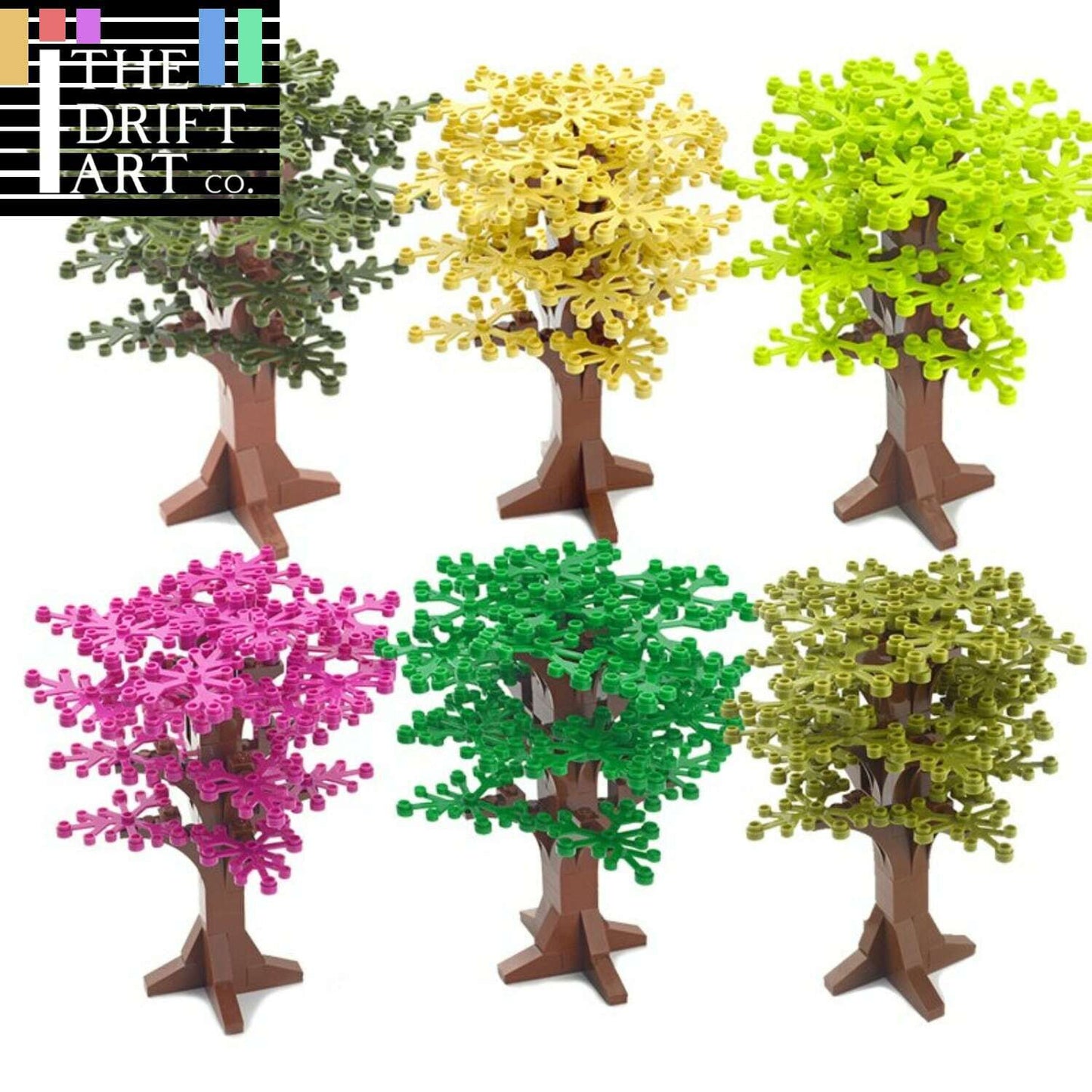 Plant Tree Leaf Flower Parts for Lego Sets 30176 3741 Building Blocks Sets DIY - - The Drift Art Co.