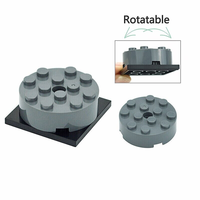 Round Plate 4 x 4 with Pin Hole 60474 87081 61485 Brick Building Blocks Sets - - The Drift Art Co.