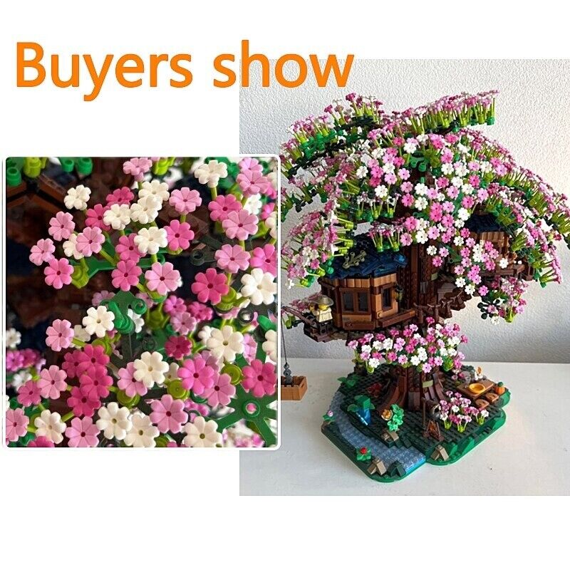 Sakura Flowers Blossom Cherry 32606 Tree For Lego Sets Building Blocks Sets DIY - - The Drift Art Co.
