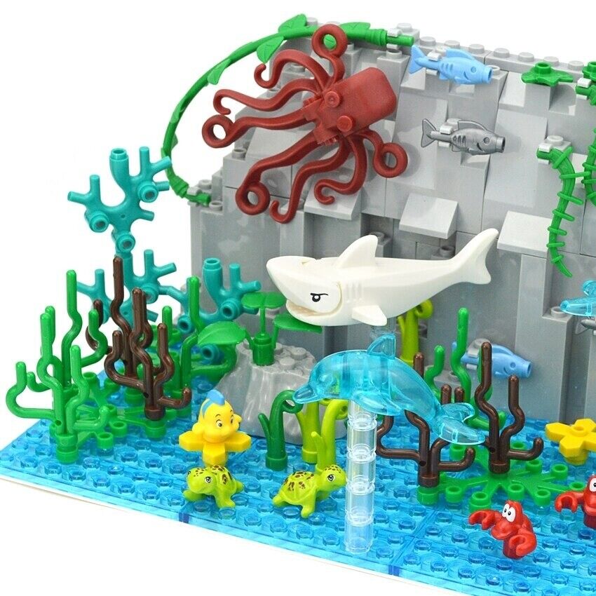 Sea Animals Fish Shark Rainforest for LEGO Kits Building Blocks Bricks Set DIY - - The Drift Art Co.