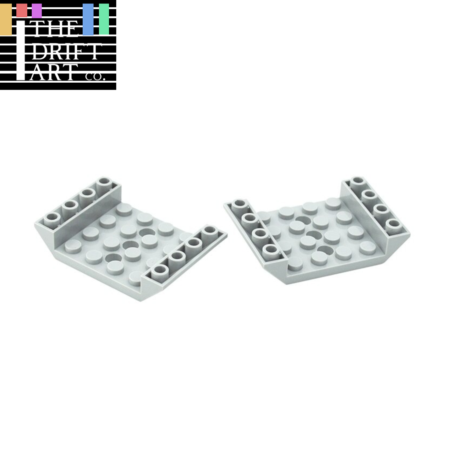 Slope Inverted 6x4 Reverse 60219 w Holes Building Block Bricks Toy Sets Kids DIY - - The Drift Art Co.#variant_sku#