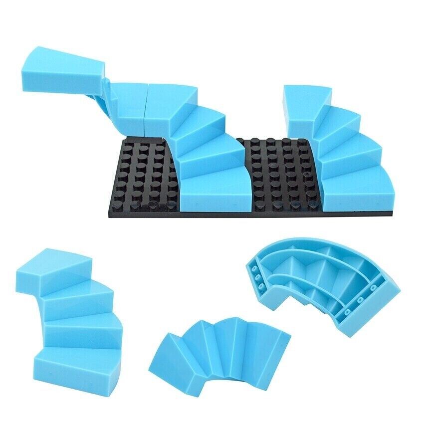 Staircase Stairs 6x6x4 28466 MOC City for Lego Kits Building Block Brick Set DIY - LEGO (R) Bricks, Pieces & Parts - - The Drift Art Co.
