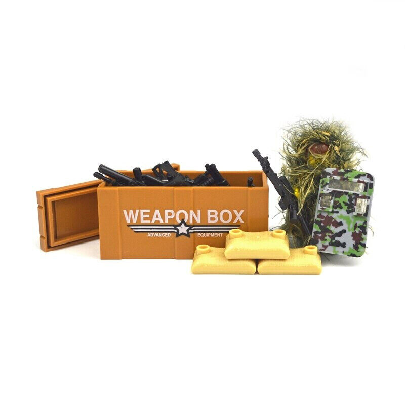 Swat Weapon Soldier Guns Fence Ghillie Army WW2 Figures Building Blocks Toy DIY - Minifigure - - The Drift Art Co.