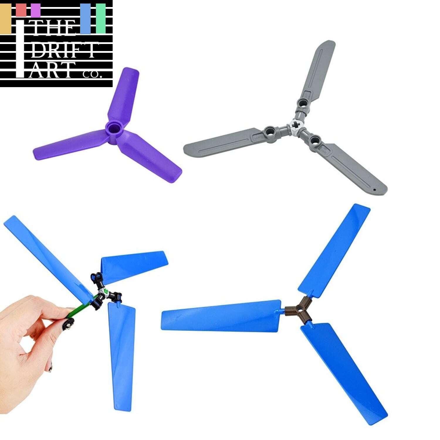 Technic Aircraft Propeller 15790 Blades for Lego Kit Building Blocks Set DIY - LEGO (R) Complete Sets & Packs - - The Drift Art Co.