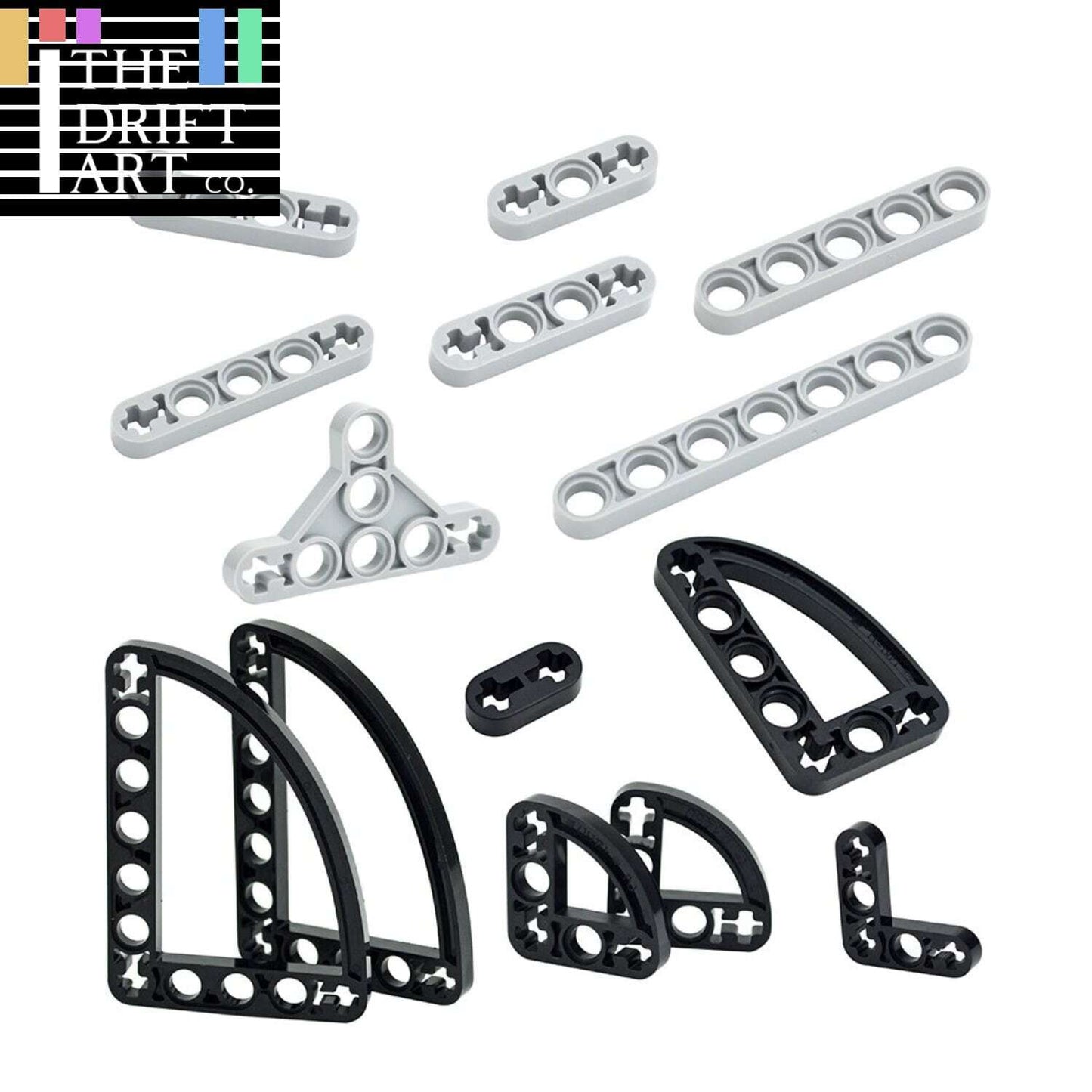 Technic Beam Thin Axle Hole L-shape Part 32251 for Lego Kits Building Blocks Set - - The Drift Art Co.