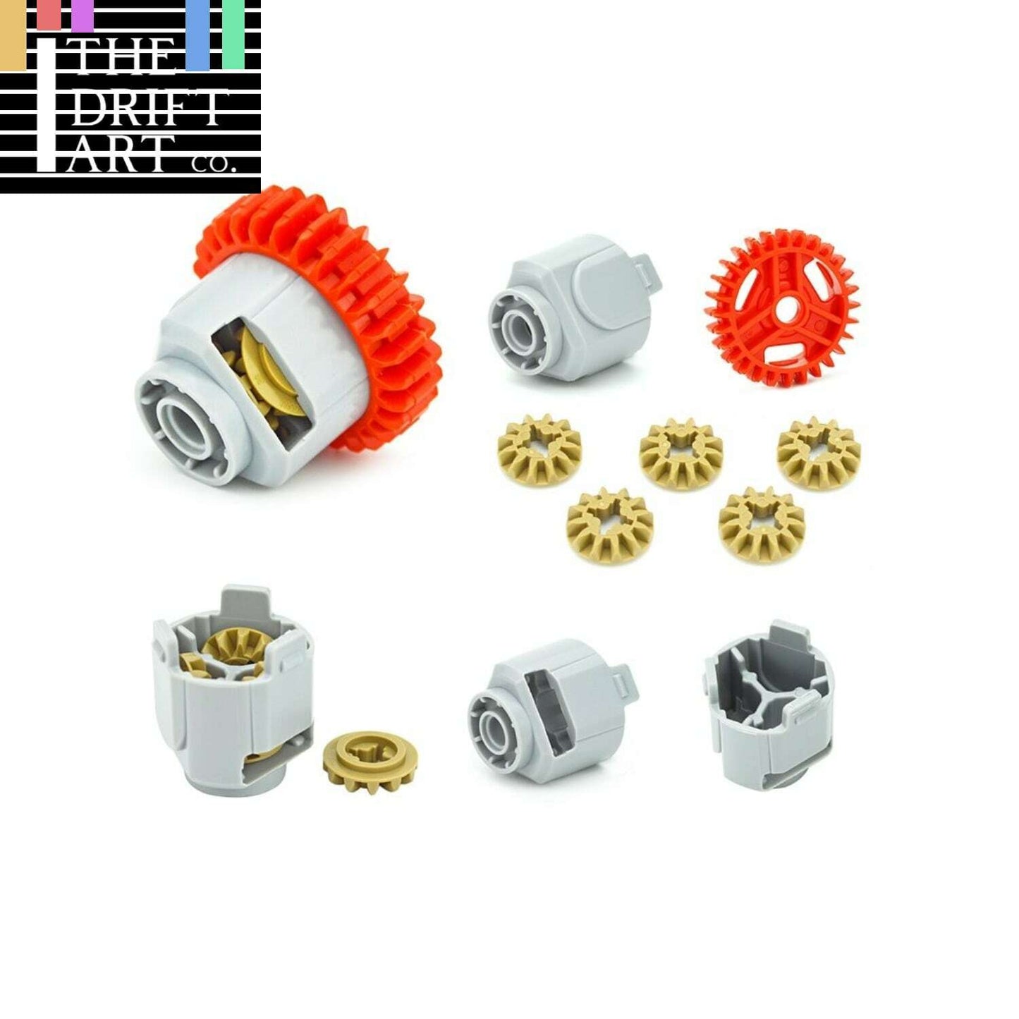 Technic Differential Gear-28 Teeth Round Axle for Lego Kit Building Blocks Sets - - The Drift Art Co.