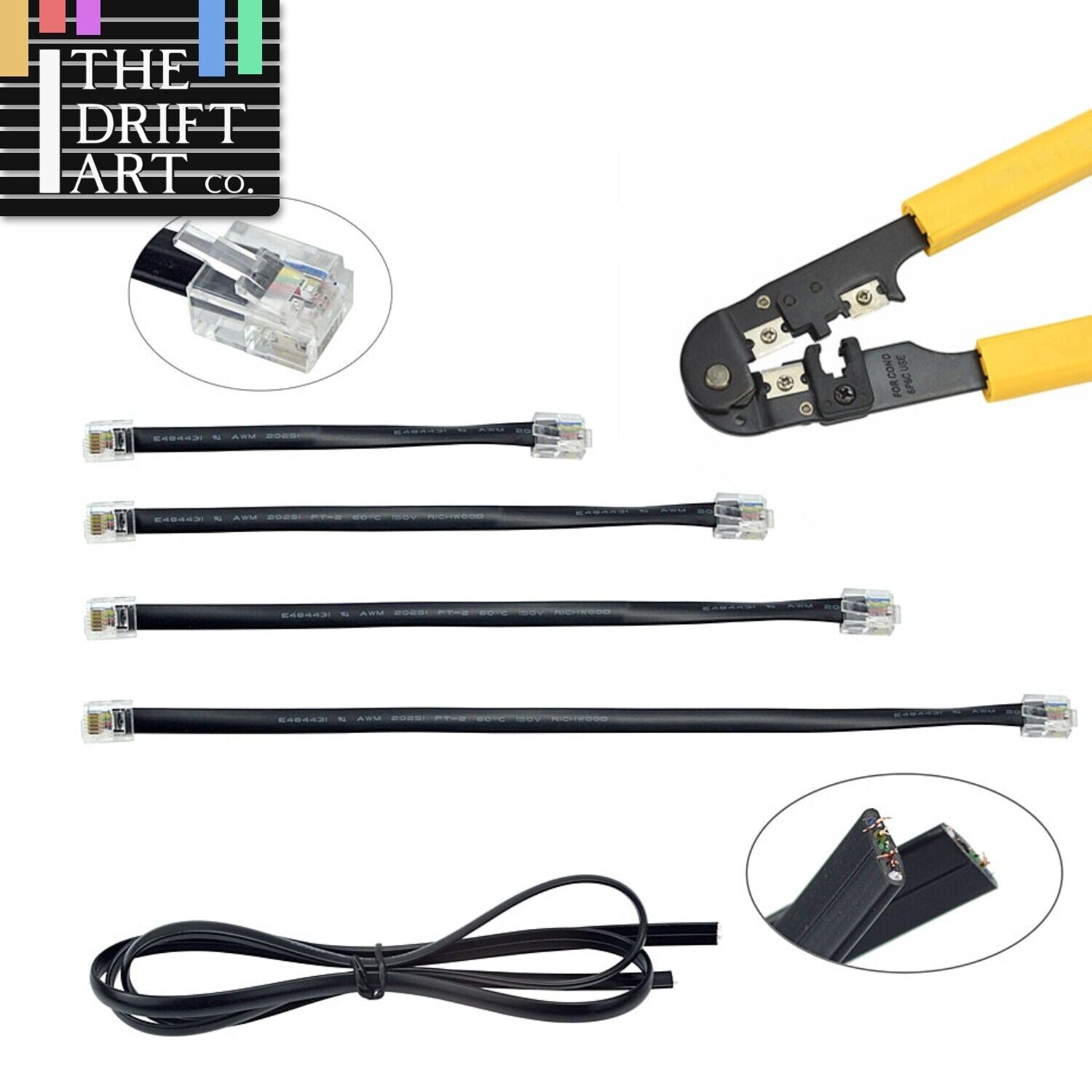 Technic EV3 RJ12 Pliers Cable Plug Data Line for Lego Kit Building Block Set - LEGO (R) Bricks, Pieces & Parts - - The Drift Art Co.