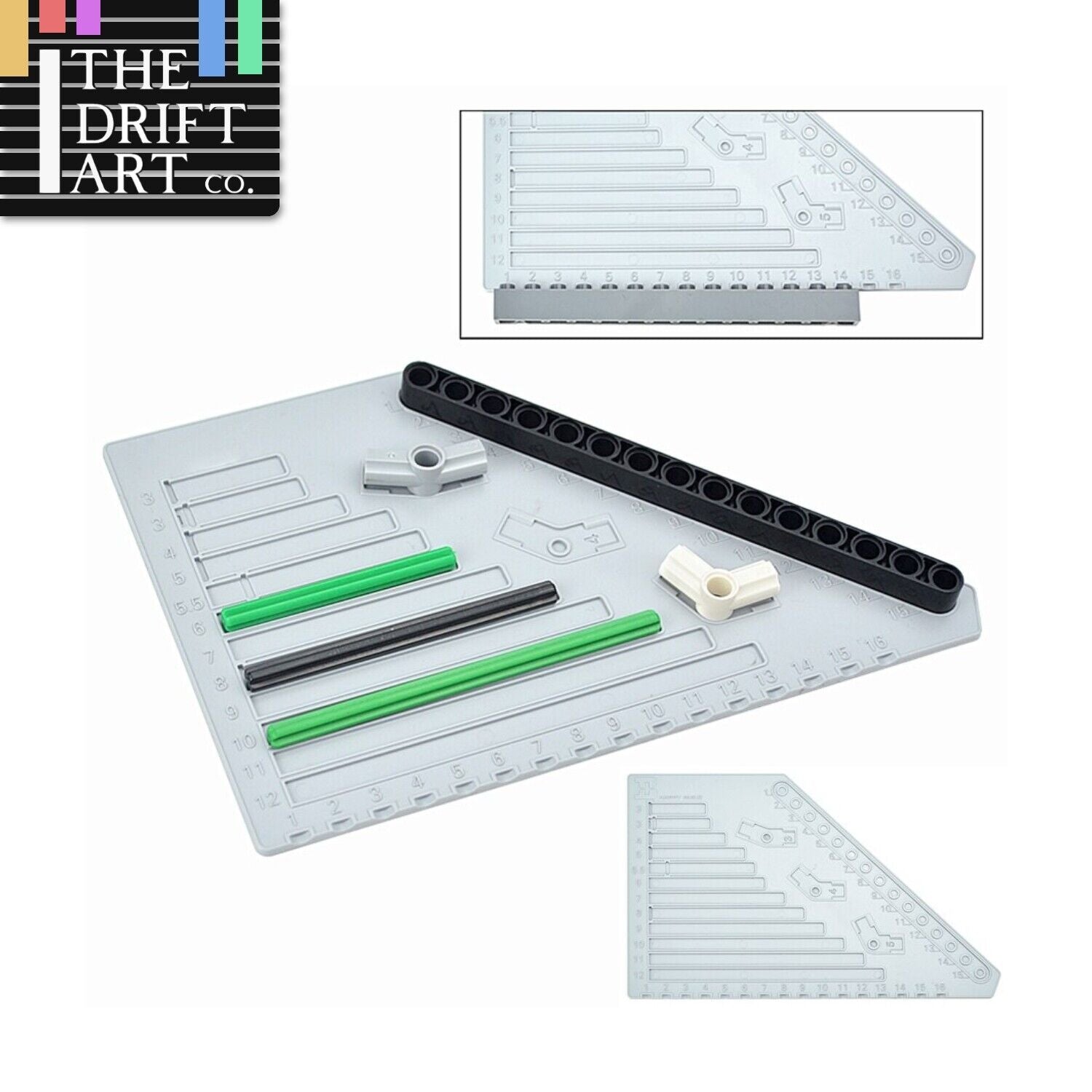 Technic Measuring Ruler Plastic Measuring Board Tool for Building Blocks Set DIY - LEGO (R) Bricks, Pieces & Parts - - The Drift Art Co.