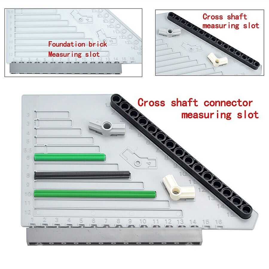 Technic Measuring Ruler Plastic Measuring Board Tool for Building Blocks Set DIY - - The Drift Art Co.#variant_sku#