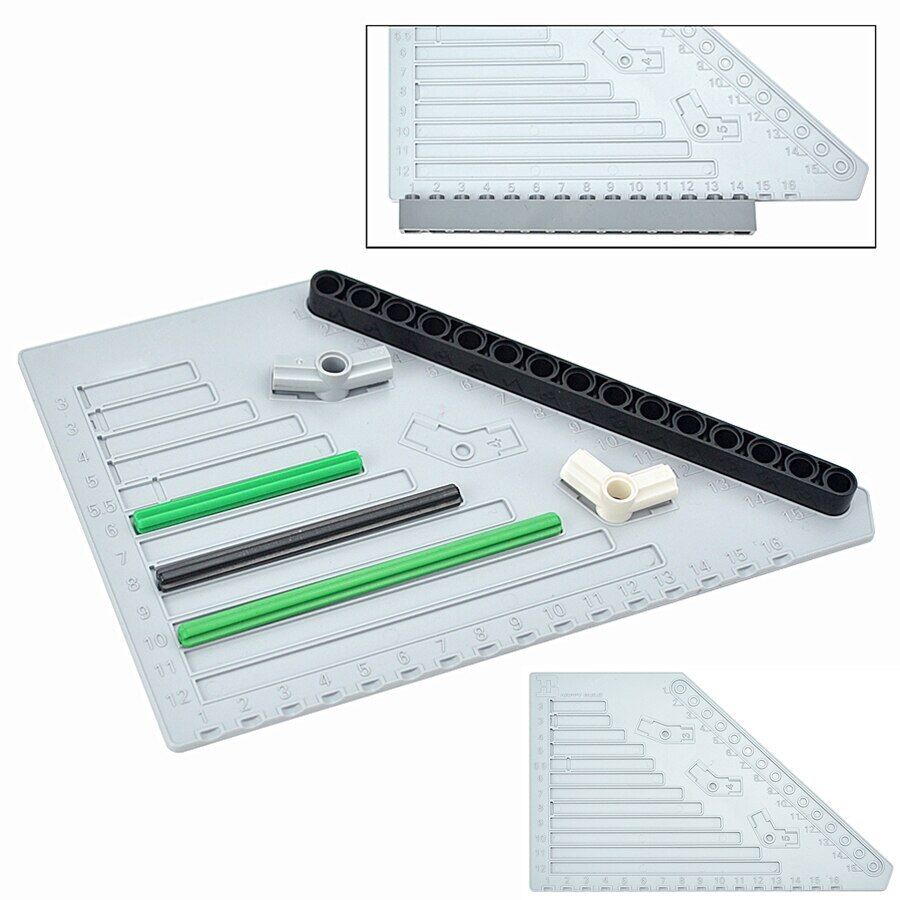 Technic Measuring Ruler Plastic Measuring Board Tool for Building Blocks Set DIY - LEGO (R) Bricks, Pieces & Parts - - The Drift Art Co.