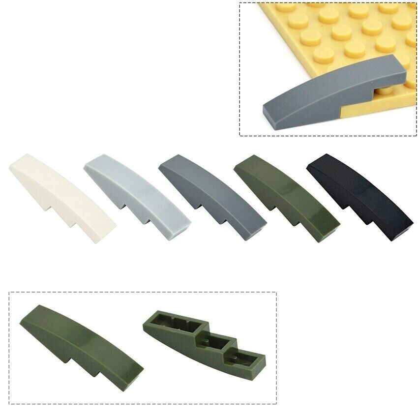 Technic Part 61678 11153 Slope Curved 1x4 For Lego Kit Building Blocks Set DIY - - The Drift Art Co.