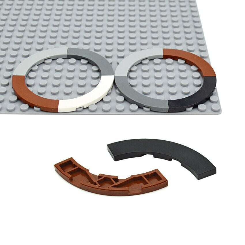 Technic Part for Lego Kit 27507 Flat Tile Curved Panel 4x4 Building Blocks Set - - The Drift Art Co.