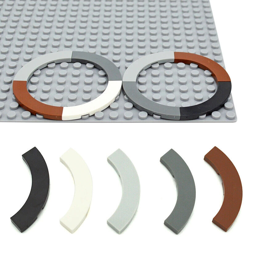 Technic Part for Lego Kit 27507 Flat Tile Curved Panel 4x4 Building Blocks Set - - The Drift Art Co.