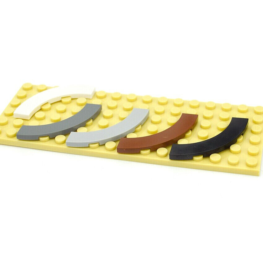 Technic Part for Lego Kit 27507 Flat Tile Curved Panel 4x4 Building Blocks Set - - The Drift Art Co.