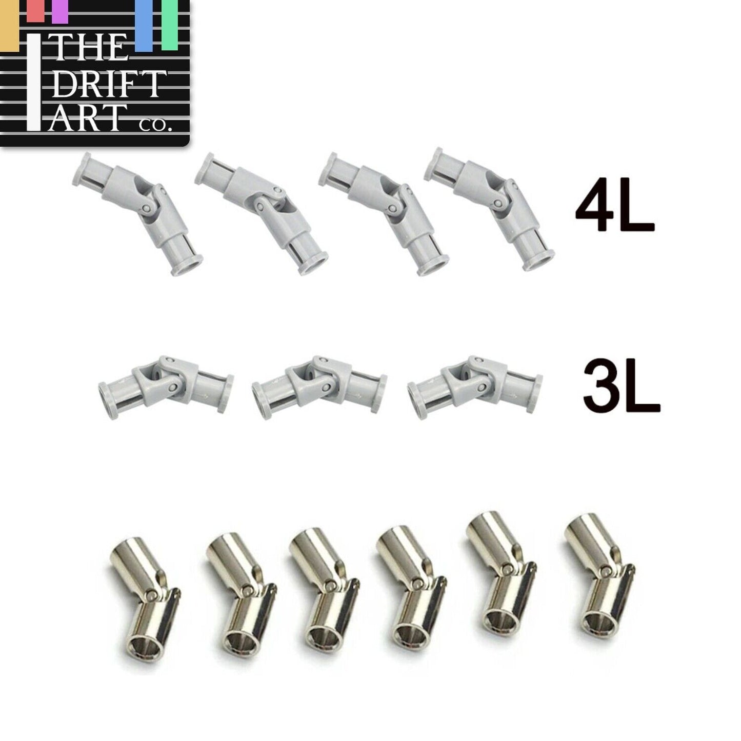 Technic Part for Lego Kits 3L 61903 metal joint 4L 9244 Axis Building Blocks Set - - The Drift Art Co.