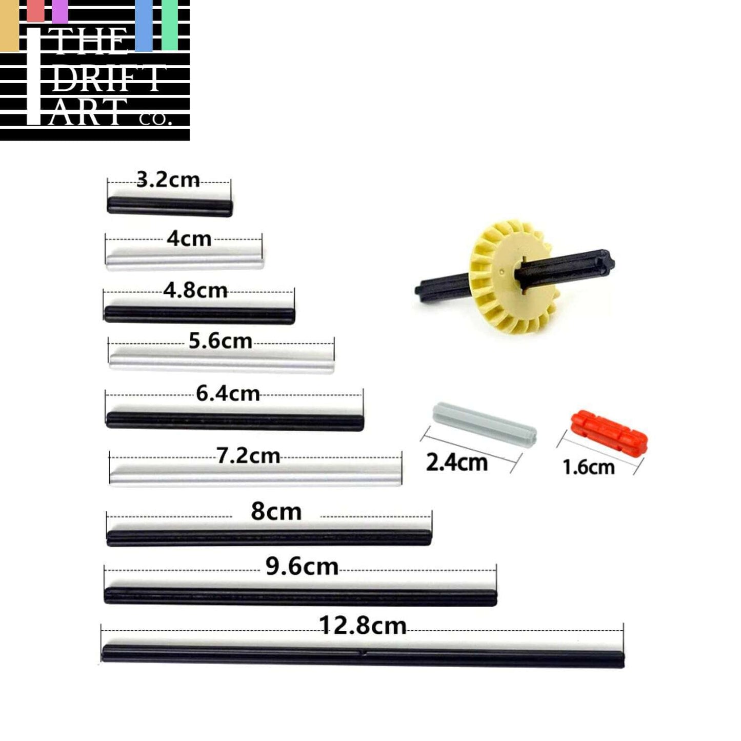 Technic Part for Lego Kits Cross Axle Rod Shafts connector Building Blocks Set - - The Drift Art Co.