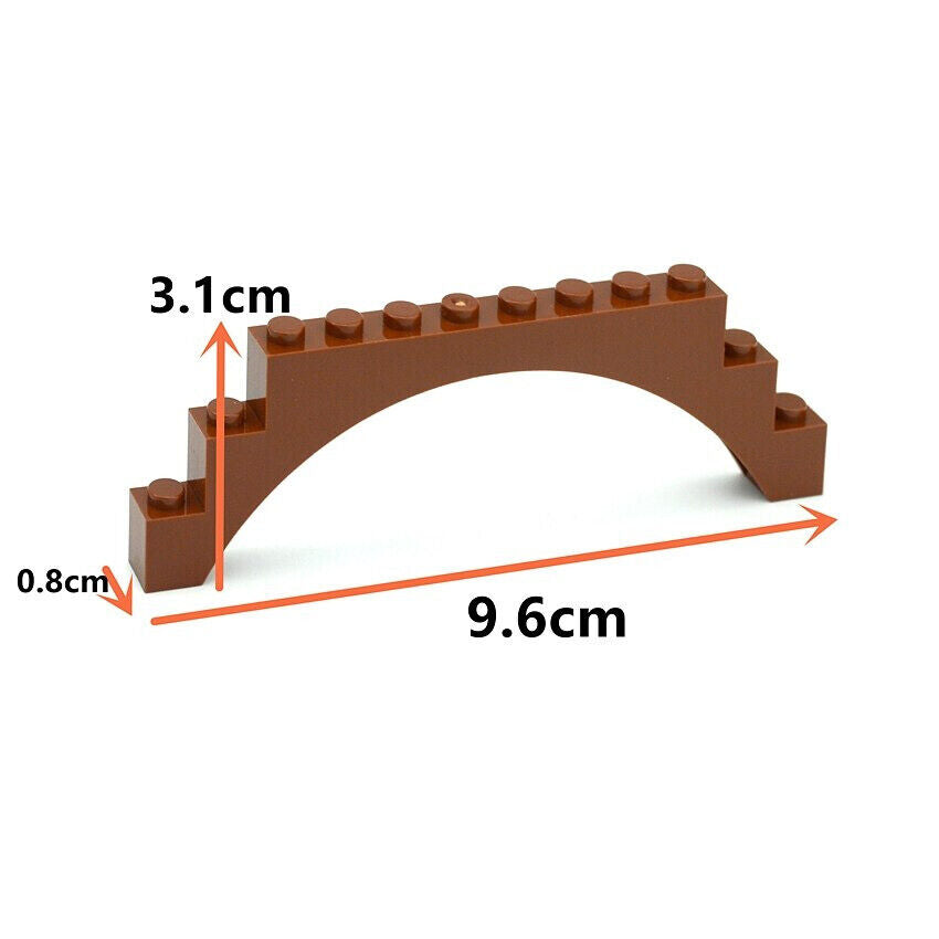 Technic Parts for LEGO 6108 1x12x3 Arch Underside Bridge Building Blocks Sets - - The Drift Art Co.