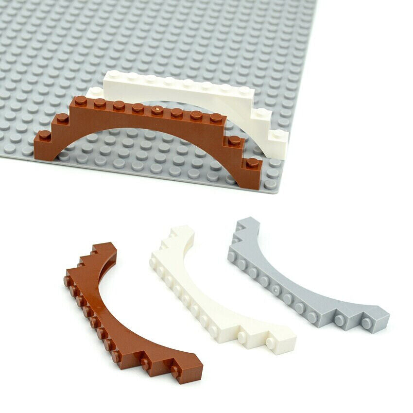 Technic Parts for LEGO 6108 1x12x3 Arch Underside Bridge Building Blocks Sets - - The Drift Art Co.