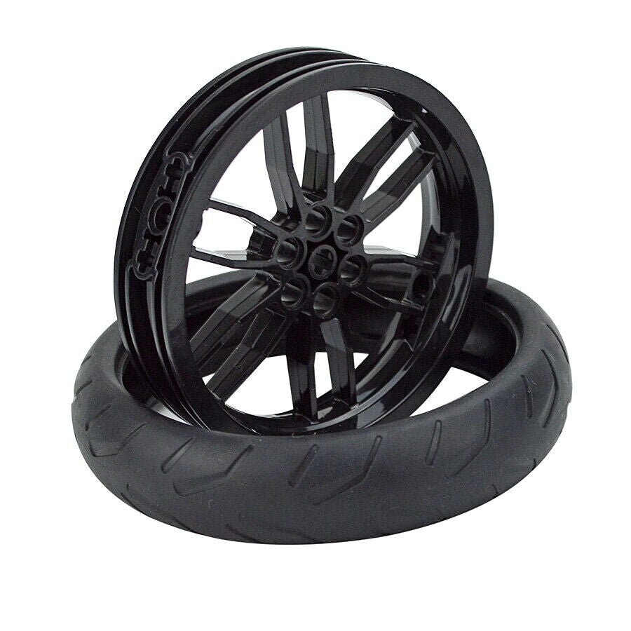 Technic Parts for Lego Kit Motorcycle Tire Wheel Hub Building Blocks Model Sets - LEGO (R) Bricks, Pieces & Parts - - The Drift Art Co.