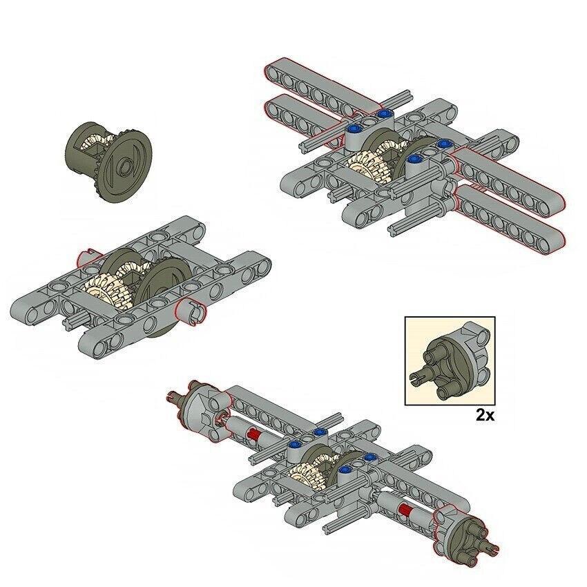 Technic Parts for Lego Kits Front Suspension Car Building Blocks Model Sets - - The Drift Art Co.