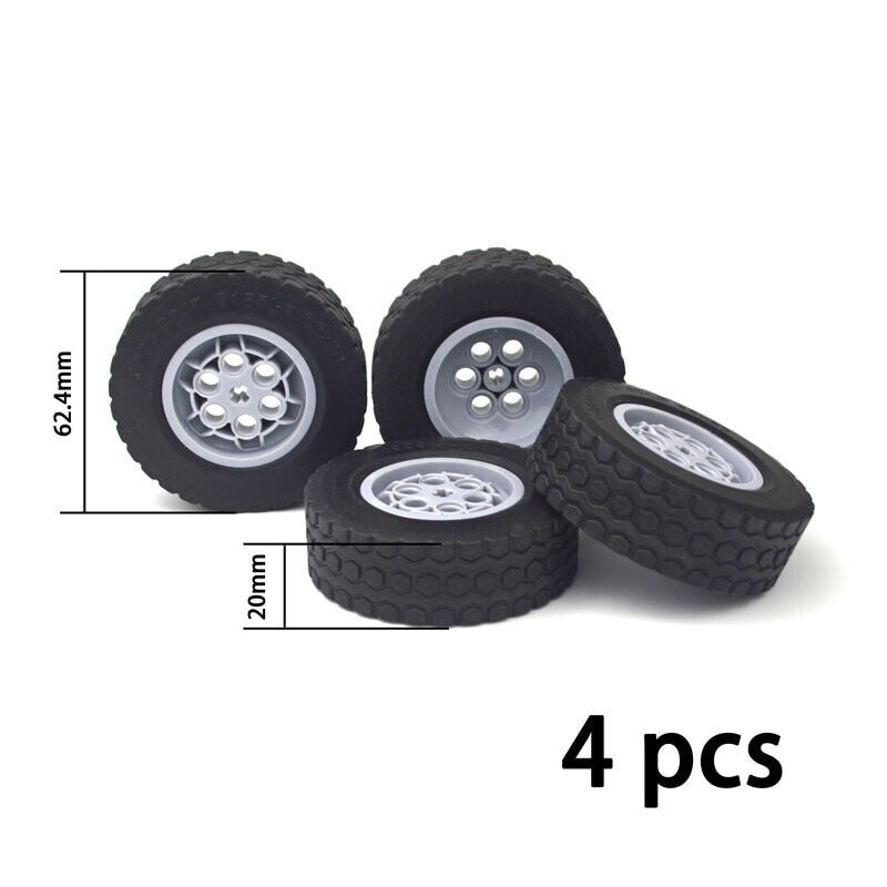 Technic Parts for Lego Kits Tire Wheel Hub RC Car Building Blocks Model Sets DIY - - The Drift Art Co.