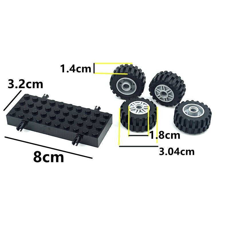 Technic Parts for Lego Kits Tire Wheel Plate Shaft Car Building Blocks Model Set - - The Drift Art Co.#variant_sku#