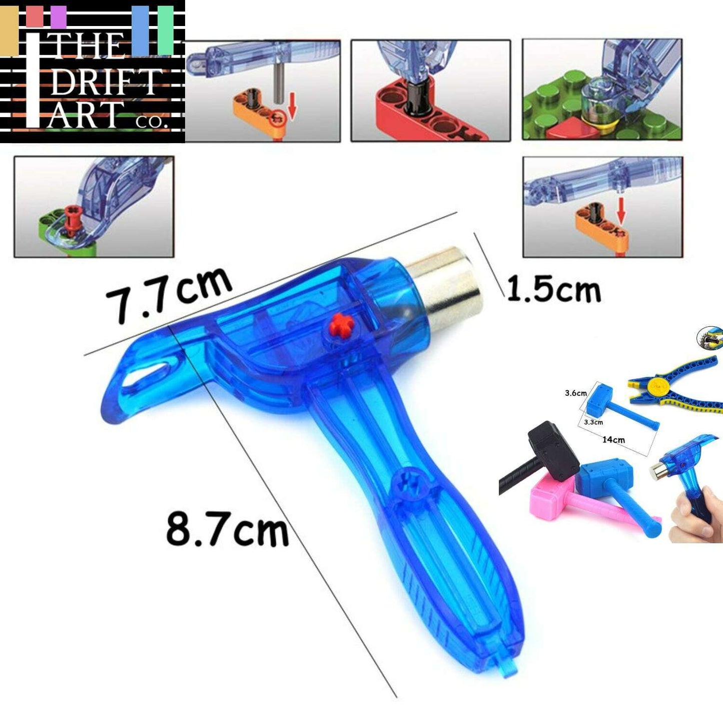 Technic Tools Creative Hammer Pliers Clip Remover for Building Blocks Sets DIY - - The Drift Art Co.