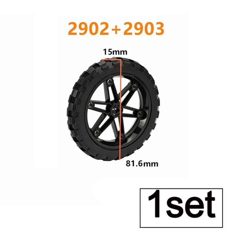 Tire Wheel Car Motorcycle Technic Parts for Lego Building Blocks Model Sets DIY - - The Drift Art Co.