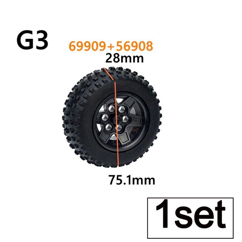 Tire Wheel Car Motorcycle Technic Parts for Lego Building Blocks Model Sets DIY - - The Drift Art Co.