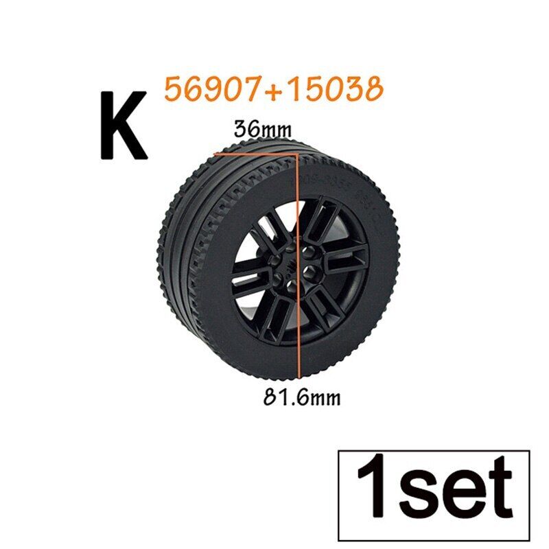 Tire Wheel Car Motorcycle Technic Parts for Lego Building Blocks Model Sets DIY - - The Drift Art Co.