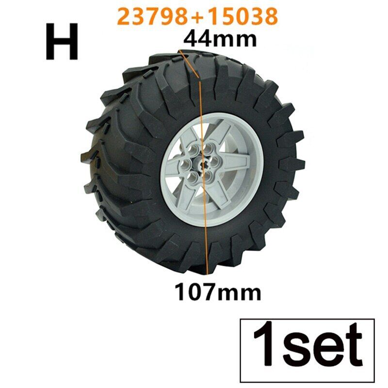 Tire Wheel Car Motorcycle Technic Parts for Lego Building Blocks Model Sets DIY - - The Drift Art Co.