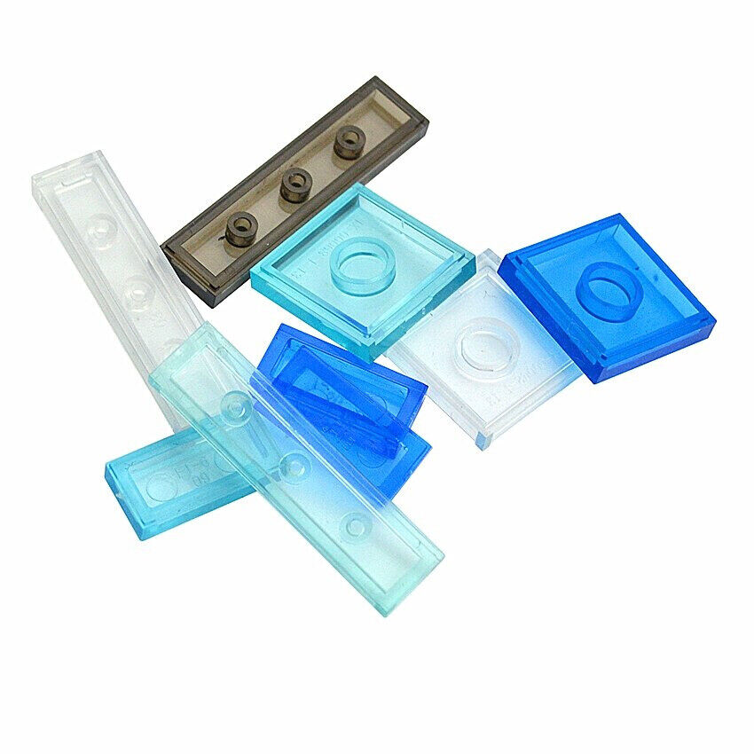 Transparent 1x2 2x2 1x4 Ceramic Tile 3068 3069 Building Blocks Bricks Toy DIY - - The Drift Art Co.