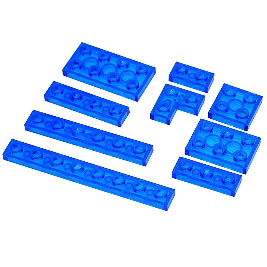 Transparent 1x2 2x2 2x4 Ceramic Tile 3023 3022 3020 Building Blocks Bricks Toy - - The Drift Art Co.