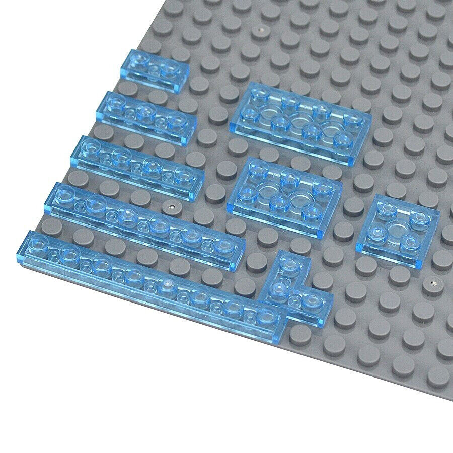 Transparent 1x2 2x2 2x4 Ceramic Tile 3023 3022 3020 Building Blocks Bricks Toy - - The Drift Art Co.
