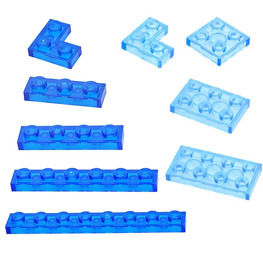 Transparent 1x2 2x2 2x4 Ceramic Tile 3023 3022 3020 Building Blocks Bricks Toy - - The Drift Art Co.
