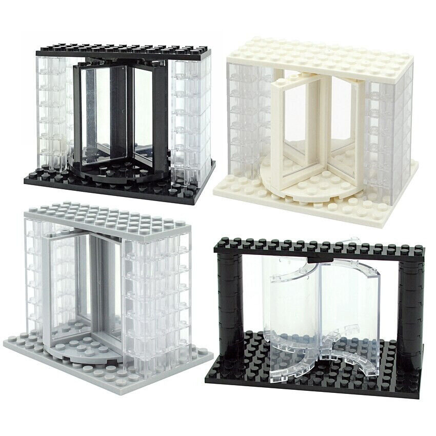 Transparent Revolving Door MOC 60596 85941 For LEGO Building Block Brick Toy DIY - Minifigure - - The Drift Art Co.