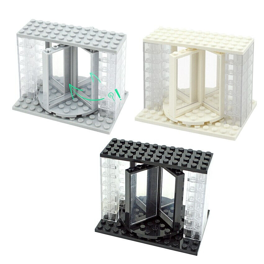 Transparent Revolving Door MOC 60596 85941 For LEGO Building Block Brick Toy DIY - - The Drift Art Co.