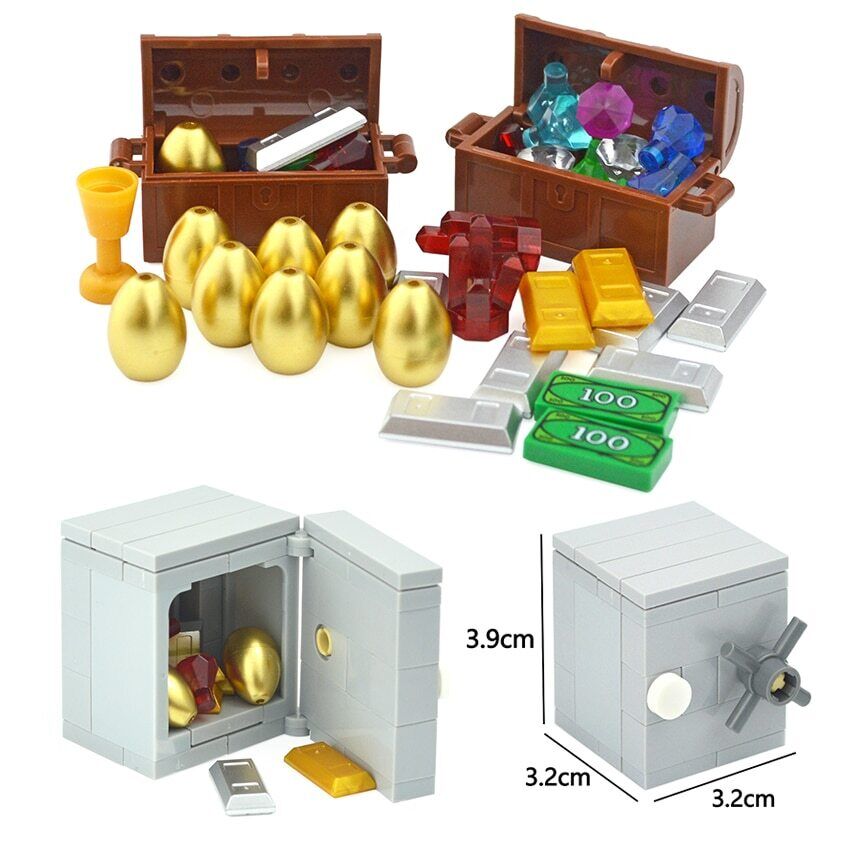 Treasure Gold Silver Diamond Jewel Dollar For Lego Building Block Brick Sets DIY - - The Drift Art Co.