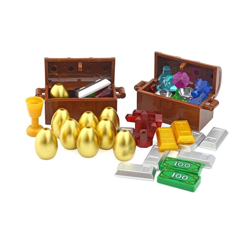 Treasure Gold Silver Diamond Jewel Dollar For Lego Building Block Brick Sets DIY - Plant & Flower - - The Drift Art Co.