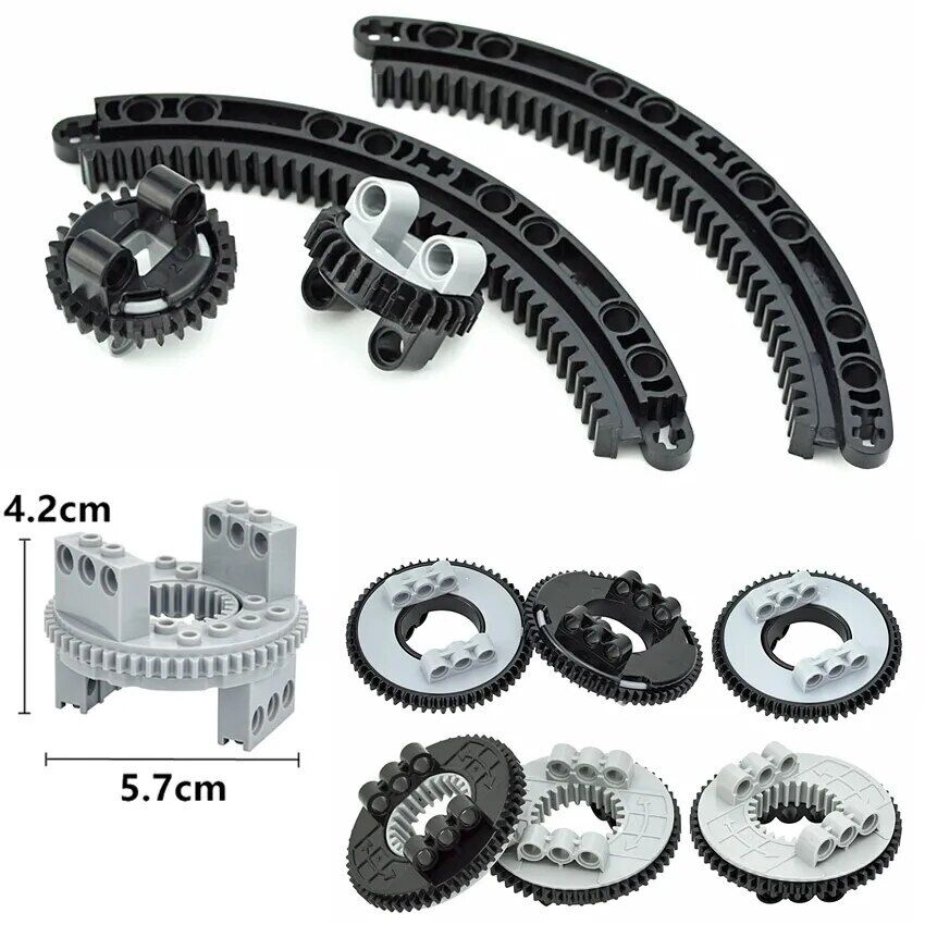 Turntable Rotating gears Technic 18939 48452 for Lego Kits Building Block Sets - - The Drift Art Co.