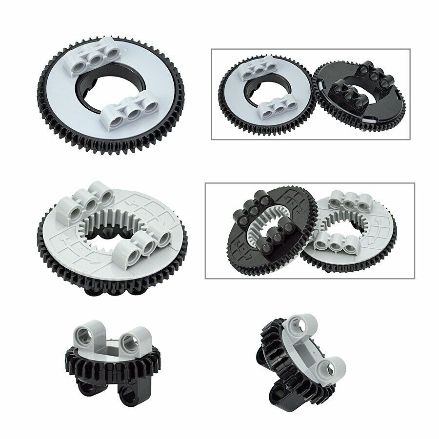 Turntable Rotating gears Technic 18939 48452 for Lego Kits Building Block Sets - - The Drift Art Co.