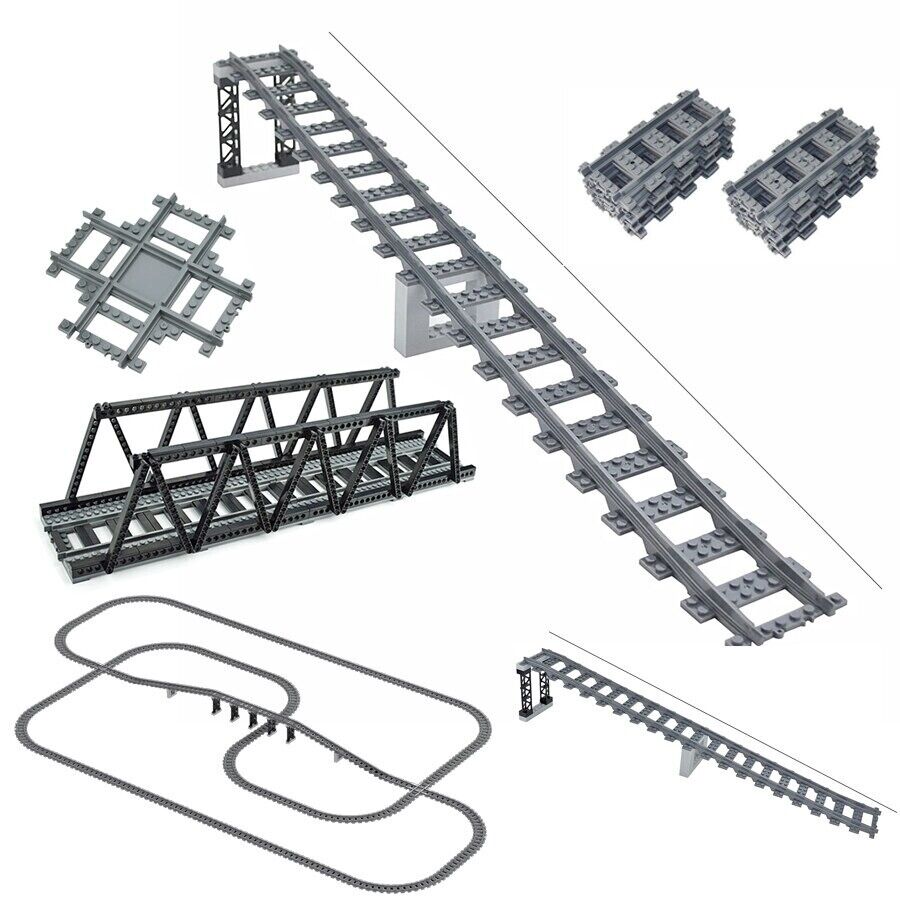 Uphill Track 7996 City Rail for Lego Kit Train Building Blocks Sets DIY - LEGO (R) Bricks, Pieces & Parts - - The Drift Art Co.