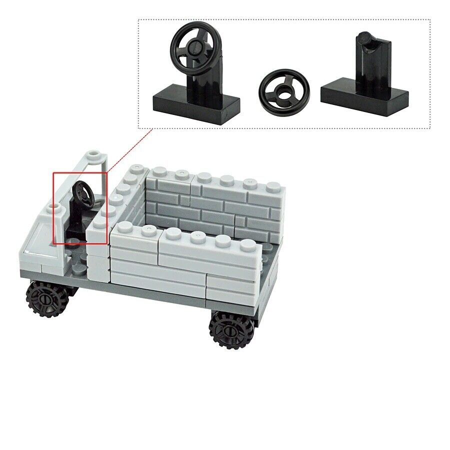 Wheel Axles Pack Car Tires Shaft Plate for Lego Kit Building Blocks Set DIY - - The Drift Art Co.