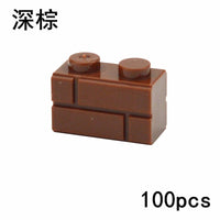 100pcs MOC Parts for Lego Kits 1x2 Dot 98283 Wall bricks Building Blocks Set DIY - Bricks & Blocks -  - The Drift Art Co.