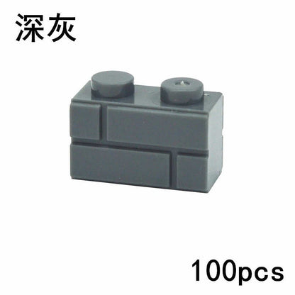 100pcs MOC Parts for Lego Kits 1x2 Dot 98283 Wall bricks Building Blocks Set DIY -  - The Drift Art Co.